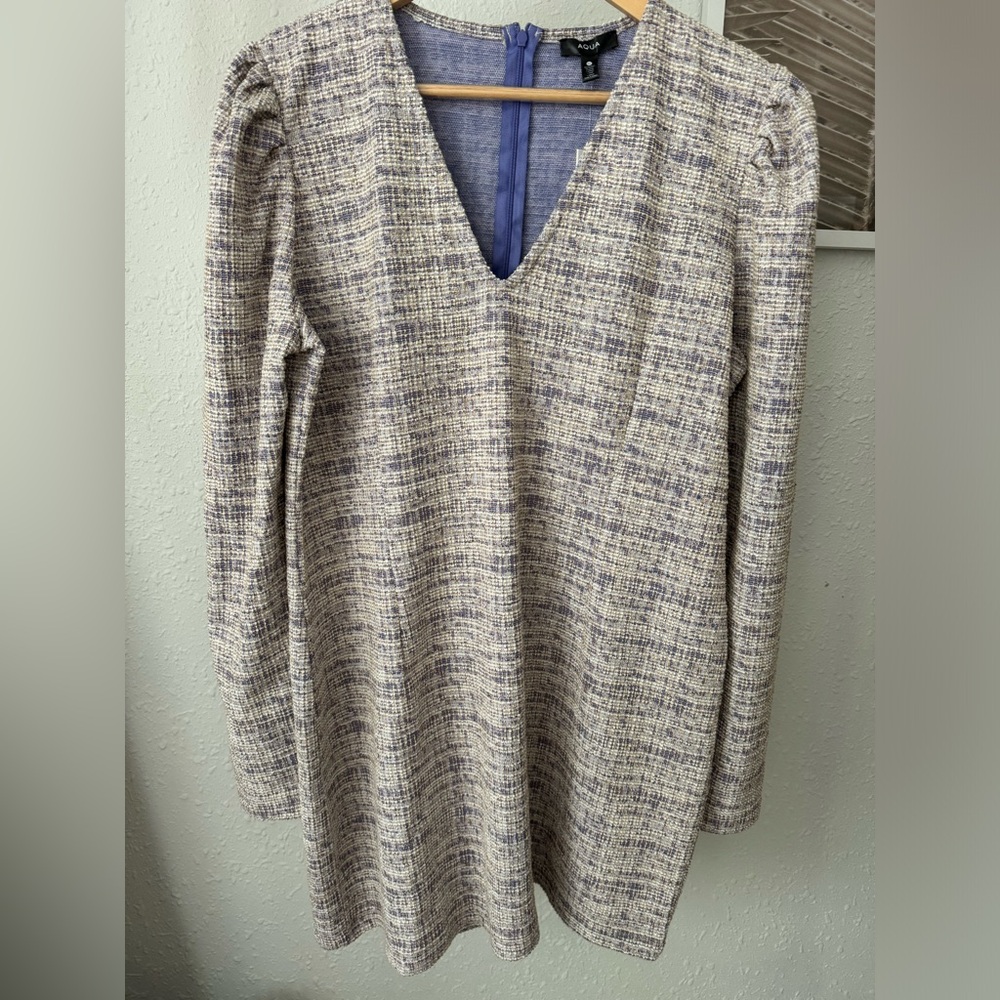 NWT - Aqua Lavender Tweed Mini Dress - Size XL - Picture 3 of 8